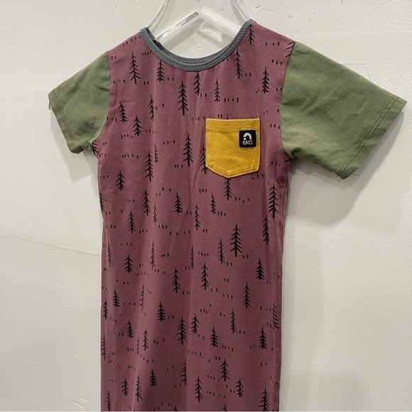 Rags Printed Short Sleeve Romper One-Piece Size 3/4 - Picture 4 of 6